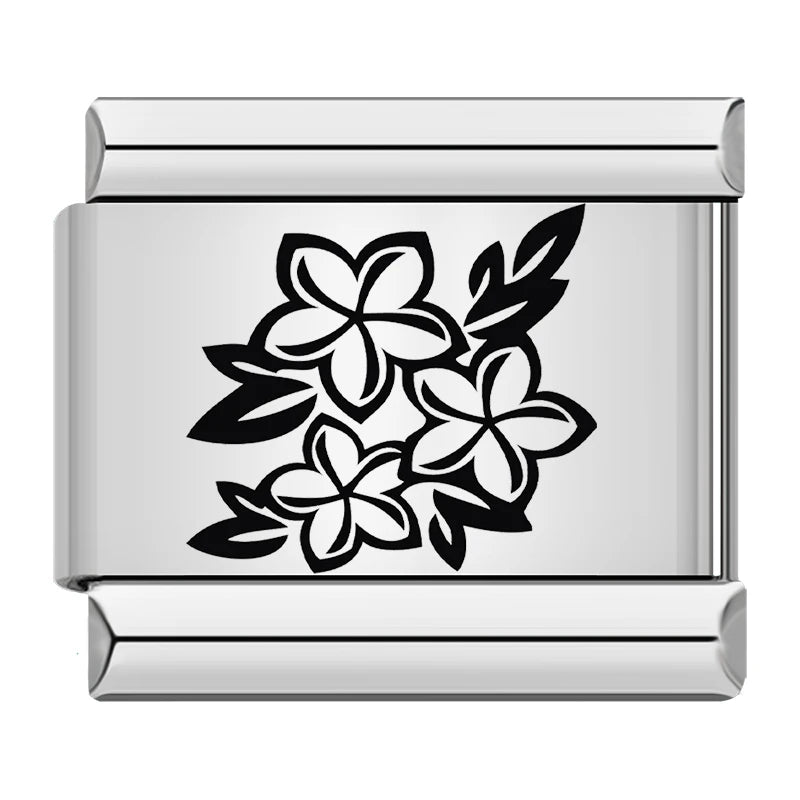Laser Italian Charm Links 045