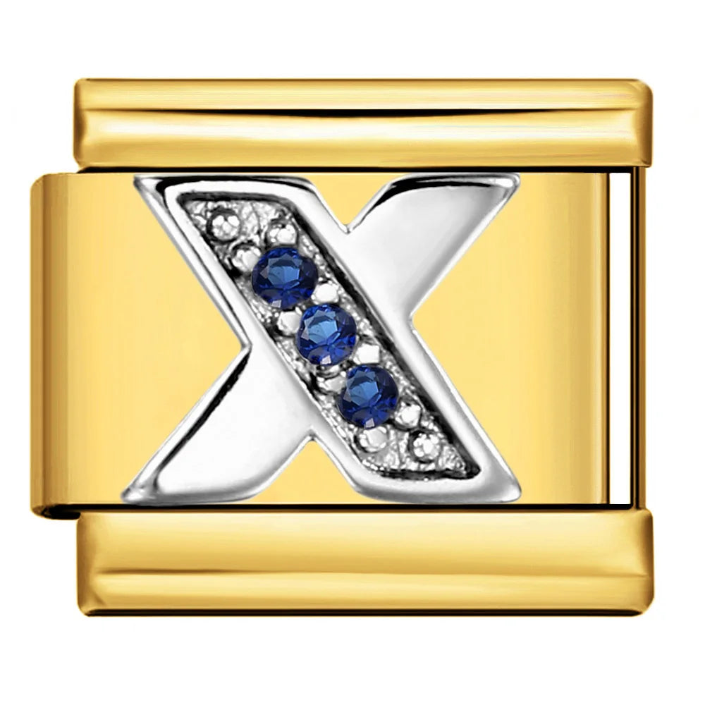 Gold Color 26 English Letters 383