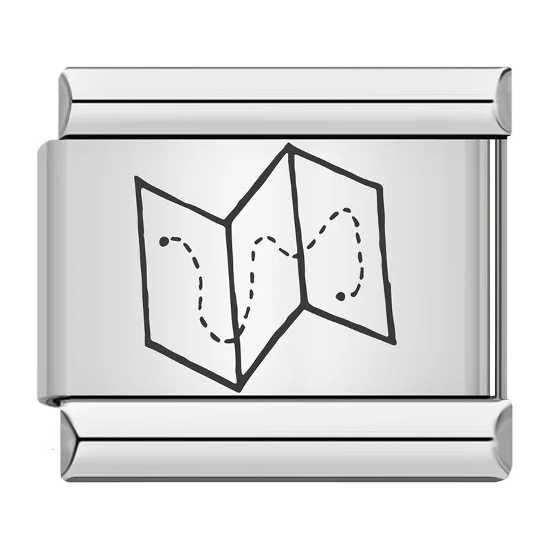 Laser Italian Charm Link 500