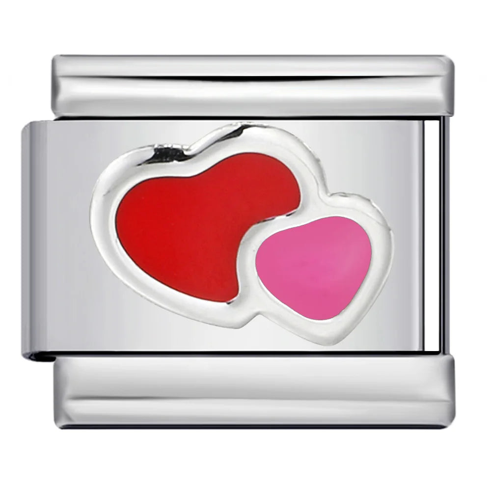 Heart Italian Charms Links 447