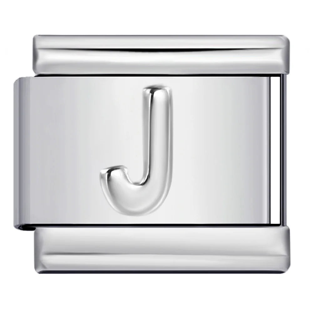 Silver Color 26 English Letters 134