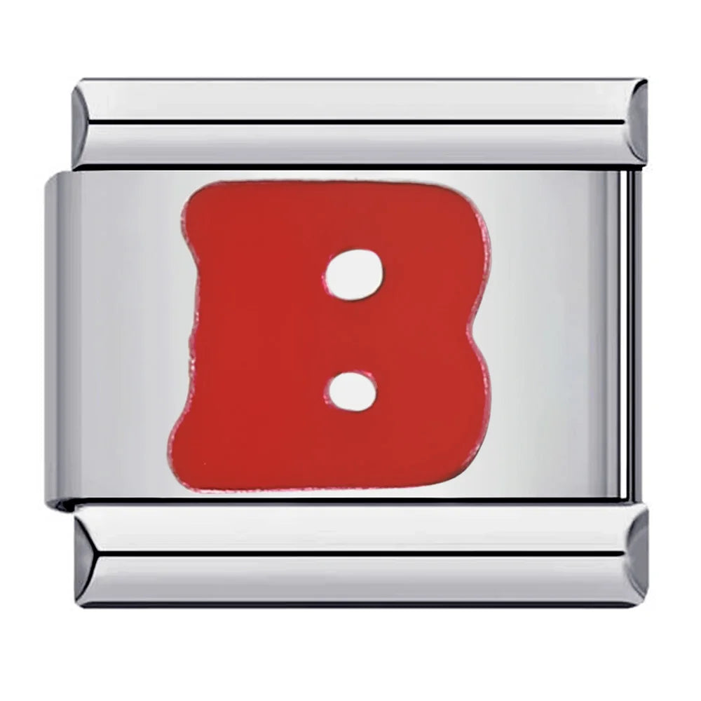 Red Color 26 English Letters 016