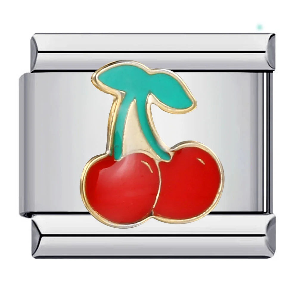 Cherry Italian Charm Link 324