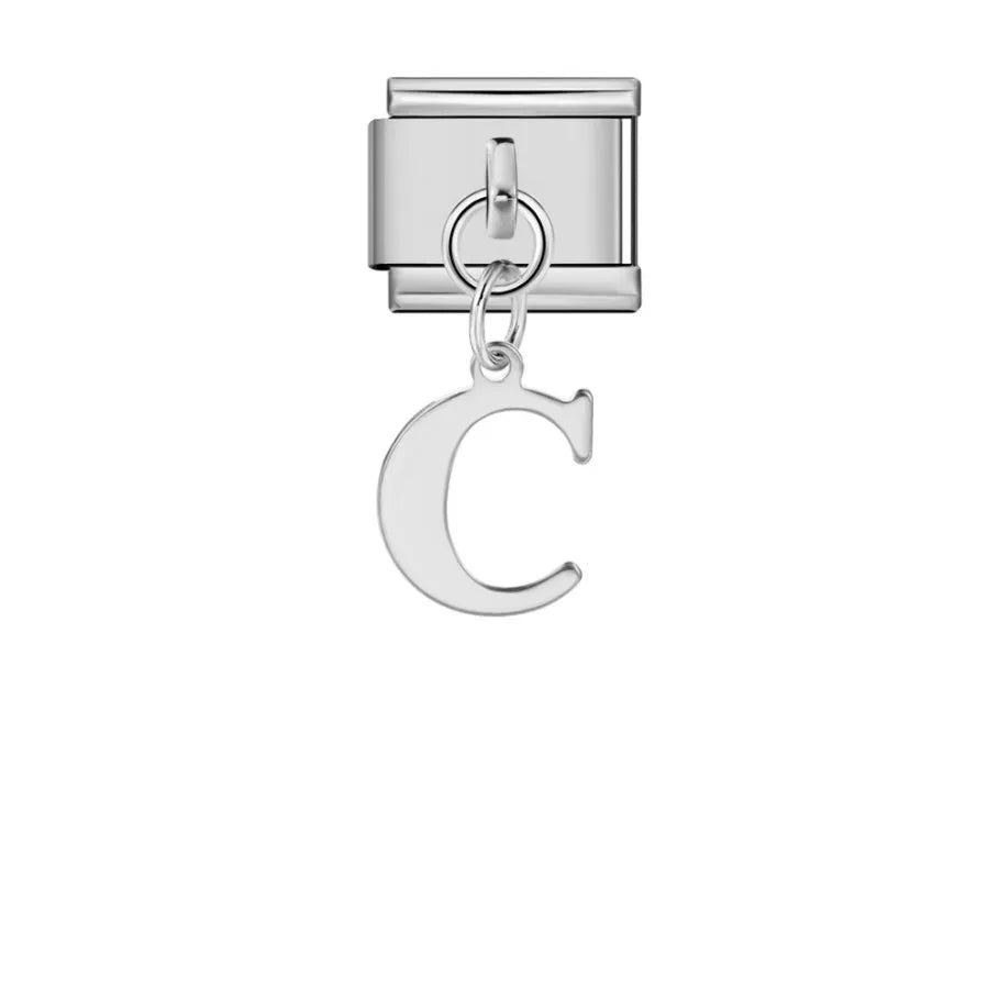 Silver Color Pendant 26 English Letter 521