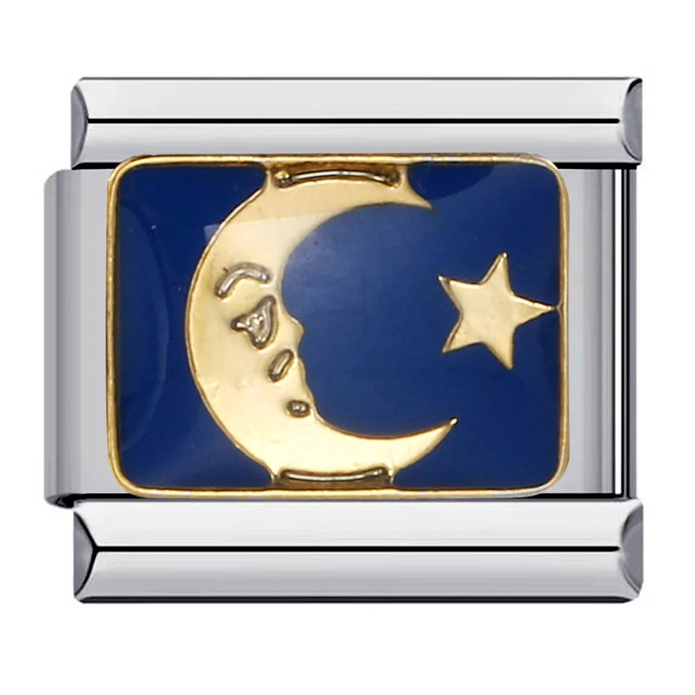 Star Moon Sun Italian Charm 172