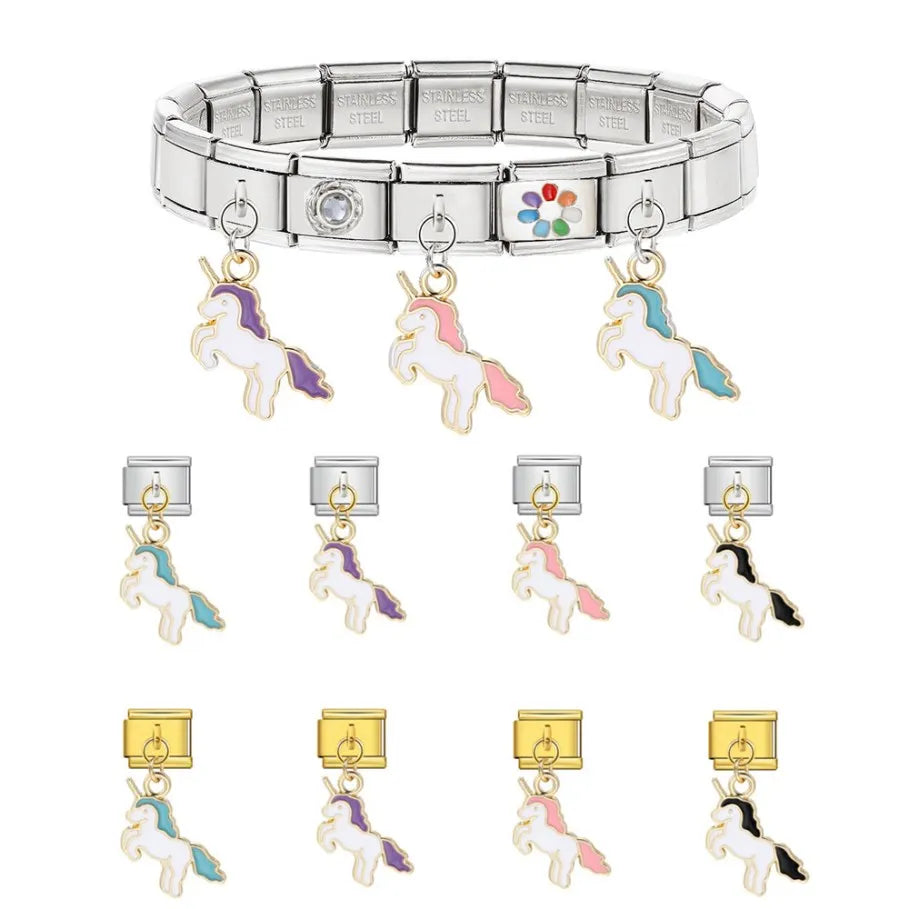 Unicorn Pendant Italian Charm 541