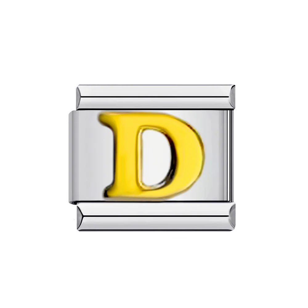 Gold Color 26 English Letters 014