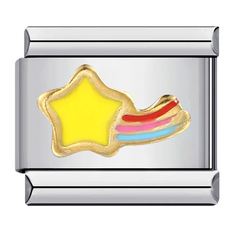 Star Italian Charm Links 107