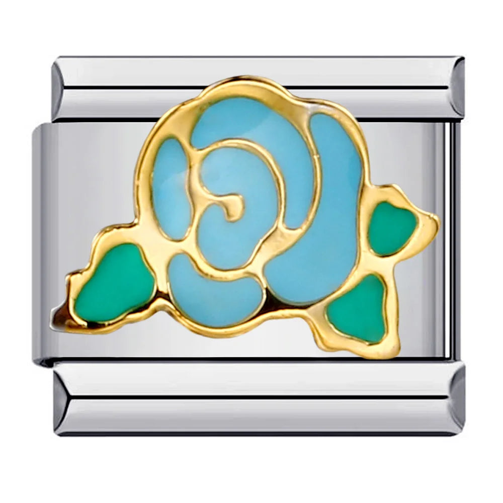 Flower Italian Charm Links 073