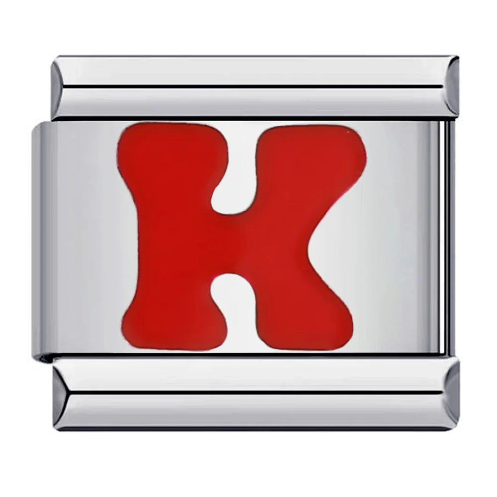 Red Color 26 English Letters 016