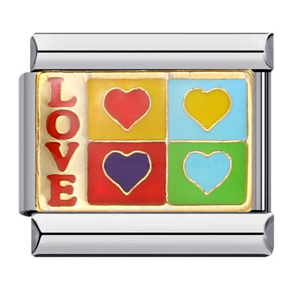 Rainbow Italian Charm Links 151