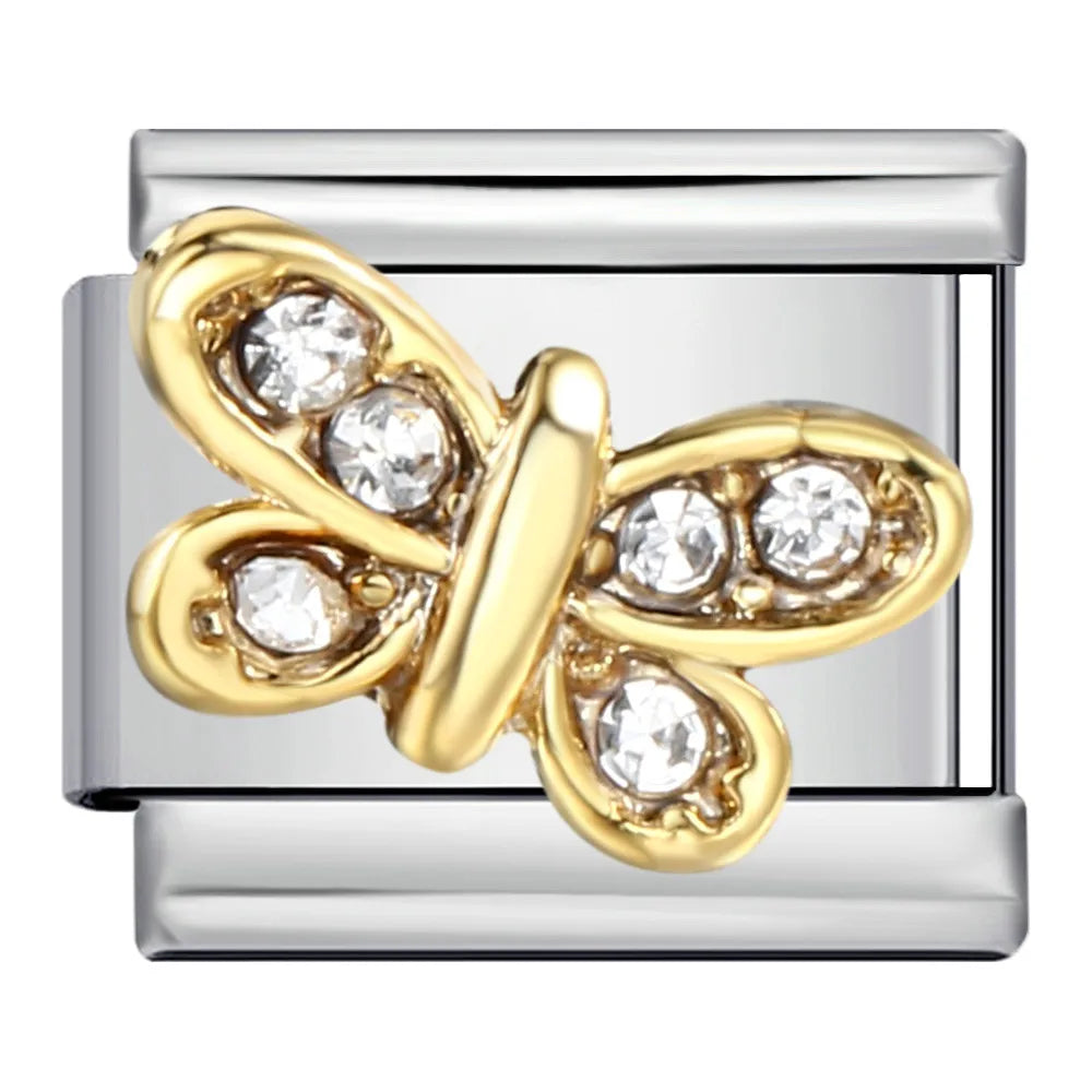 Zirconia Italian Charm Links 175