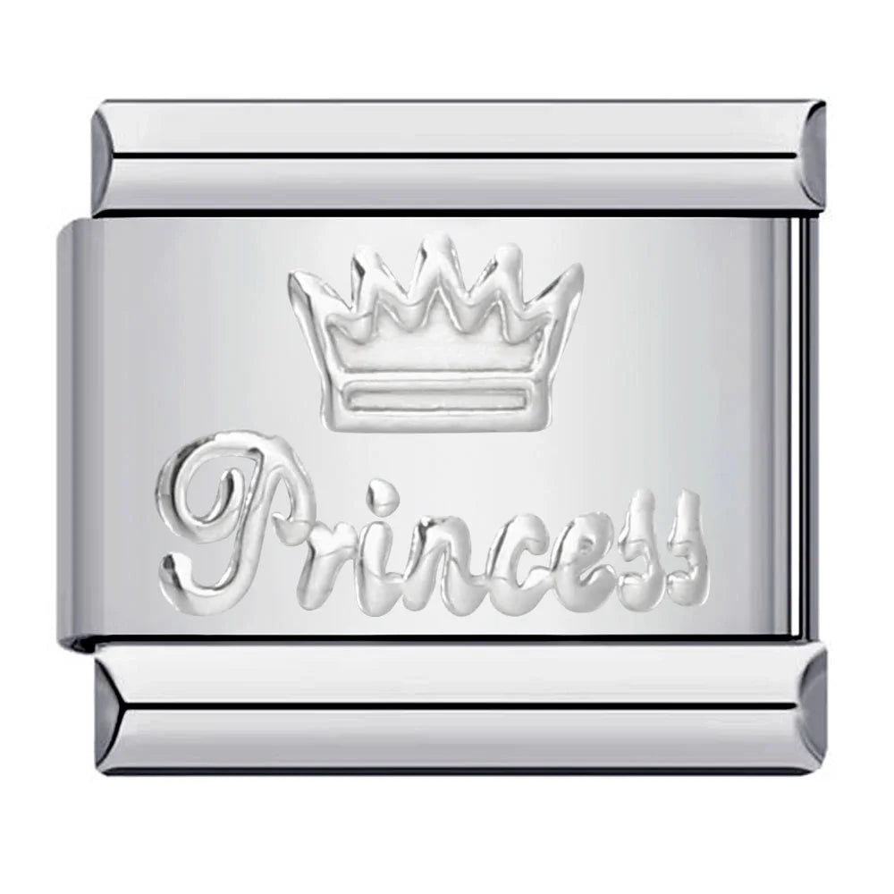 Crown Italian Charm Link 308