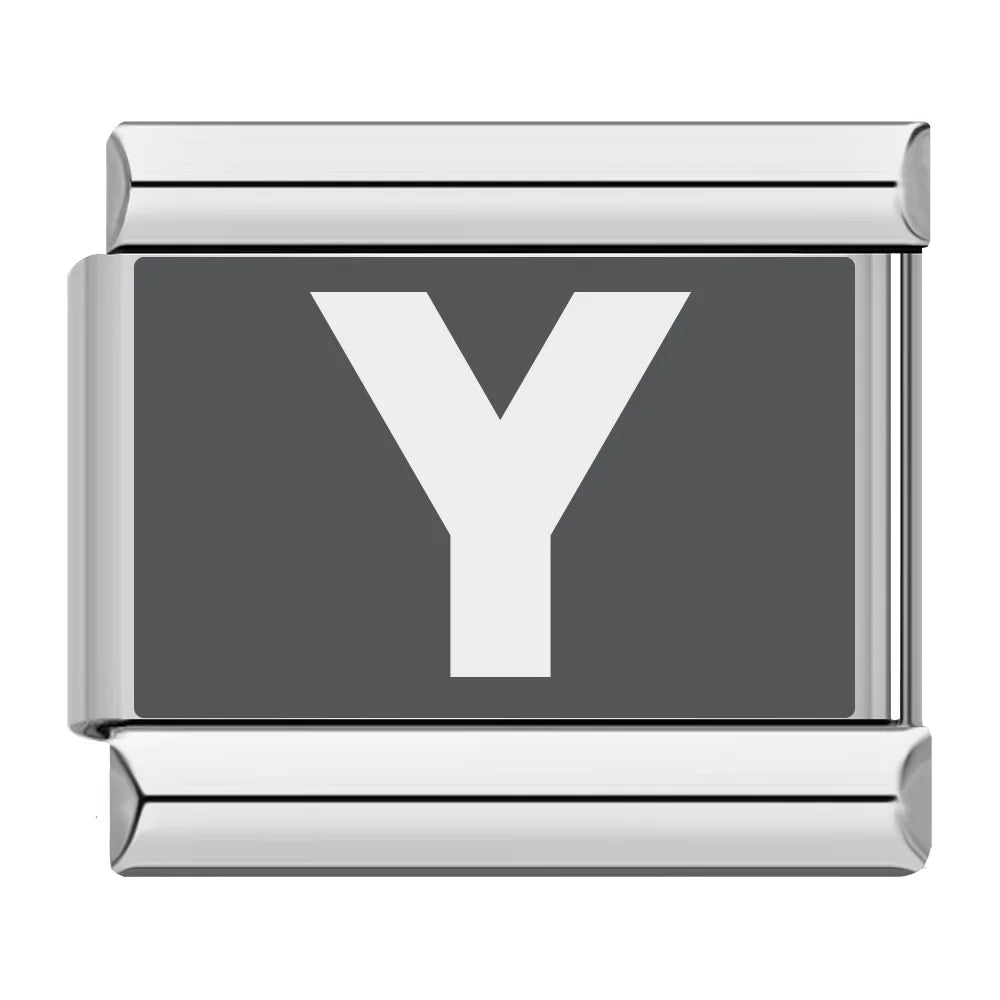Laser 26 English Letters Charm 028