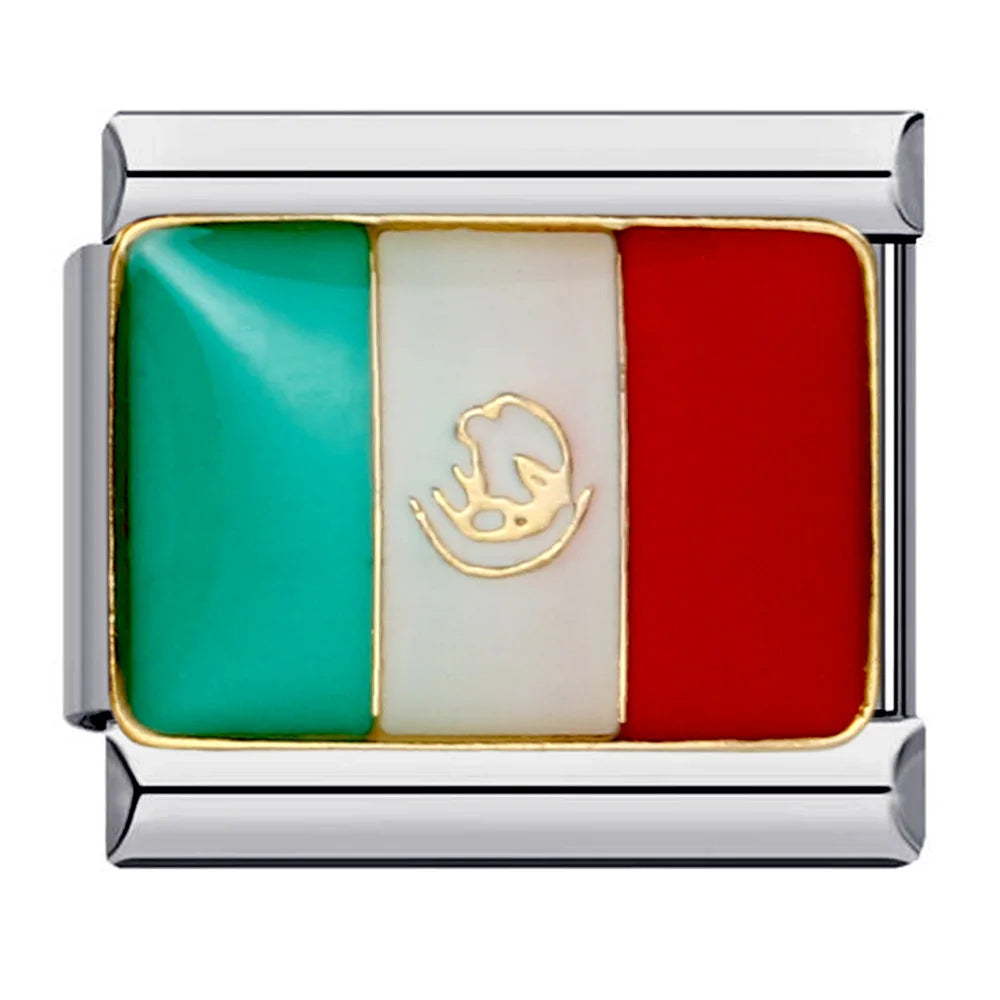 National Flag Italian Charm Links 068