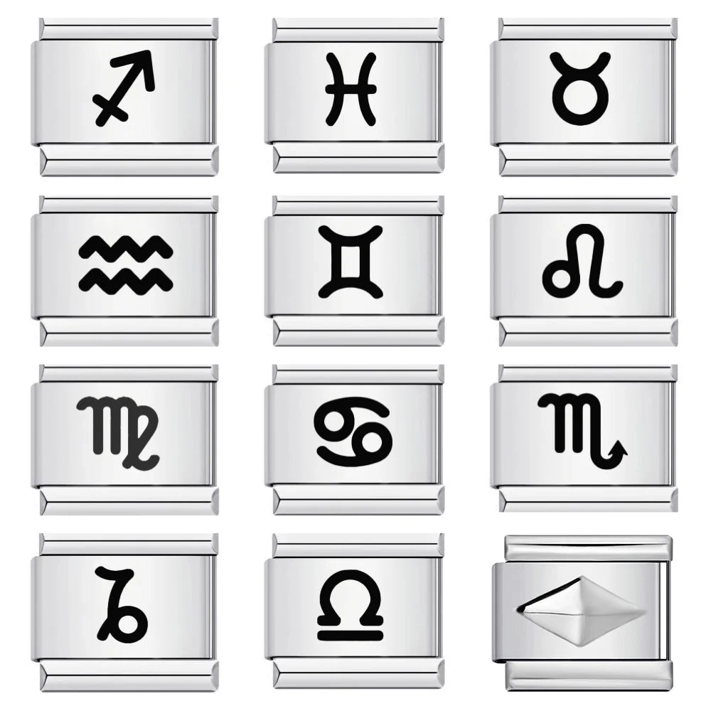 Laser Italian Charms Links 369