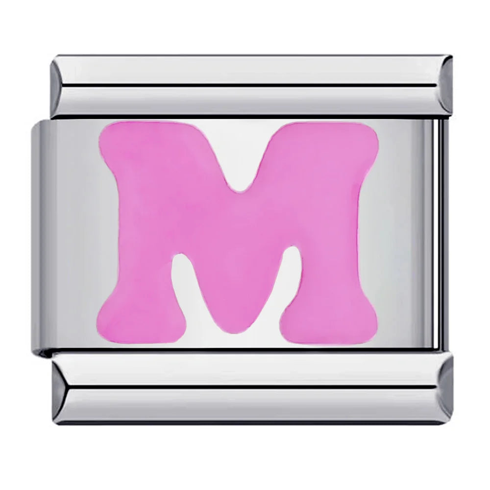 Pink Color 26 English Letters 018