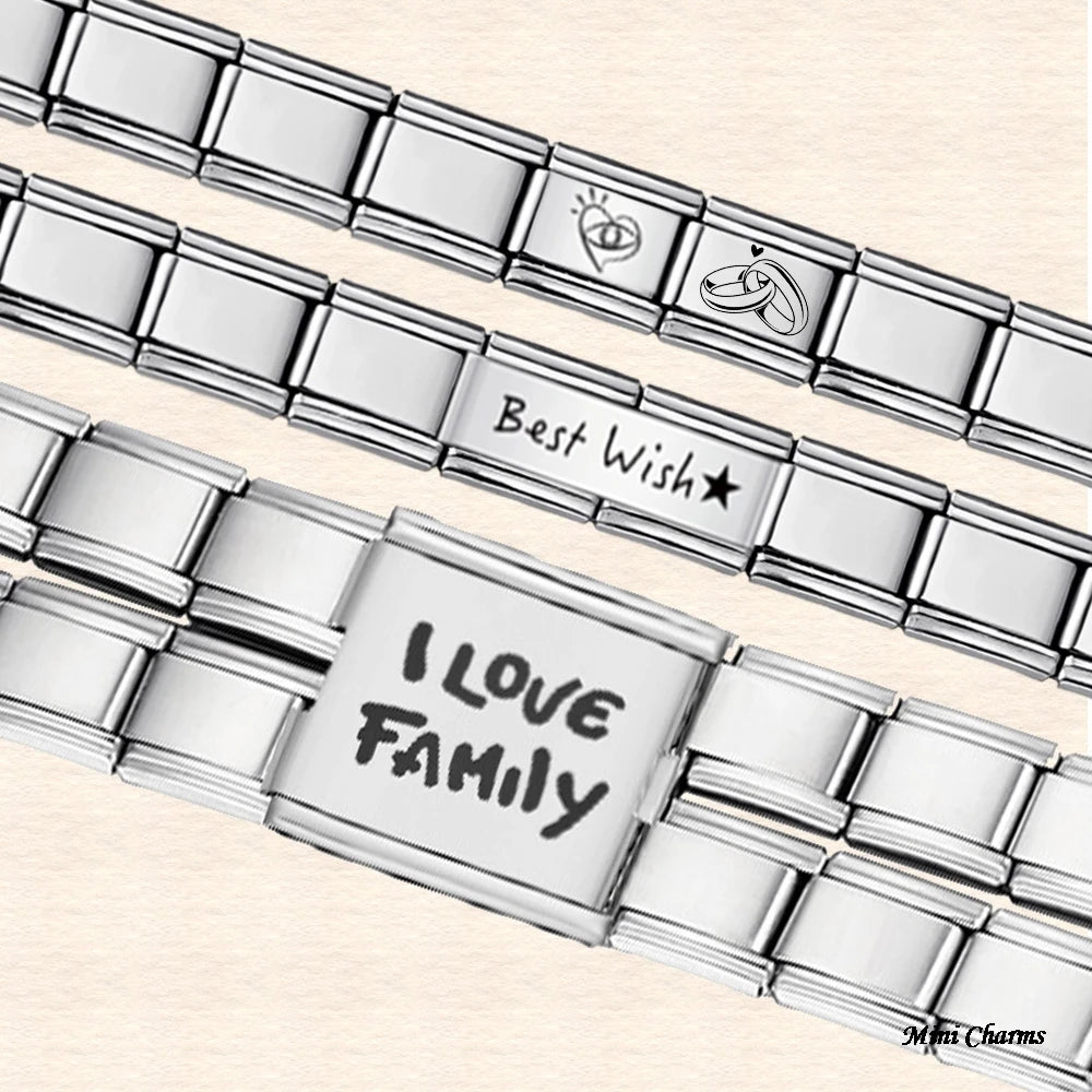 Customized Laser Italian Charm 508