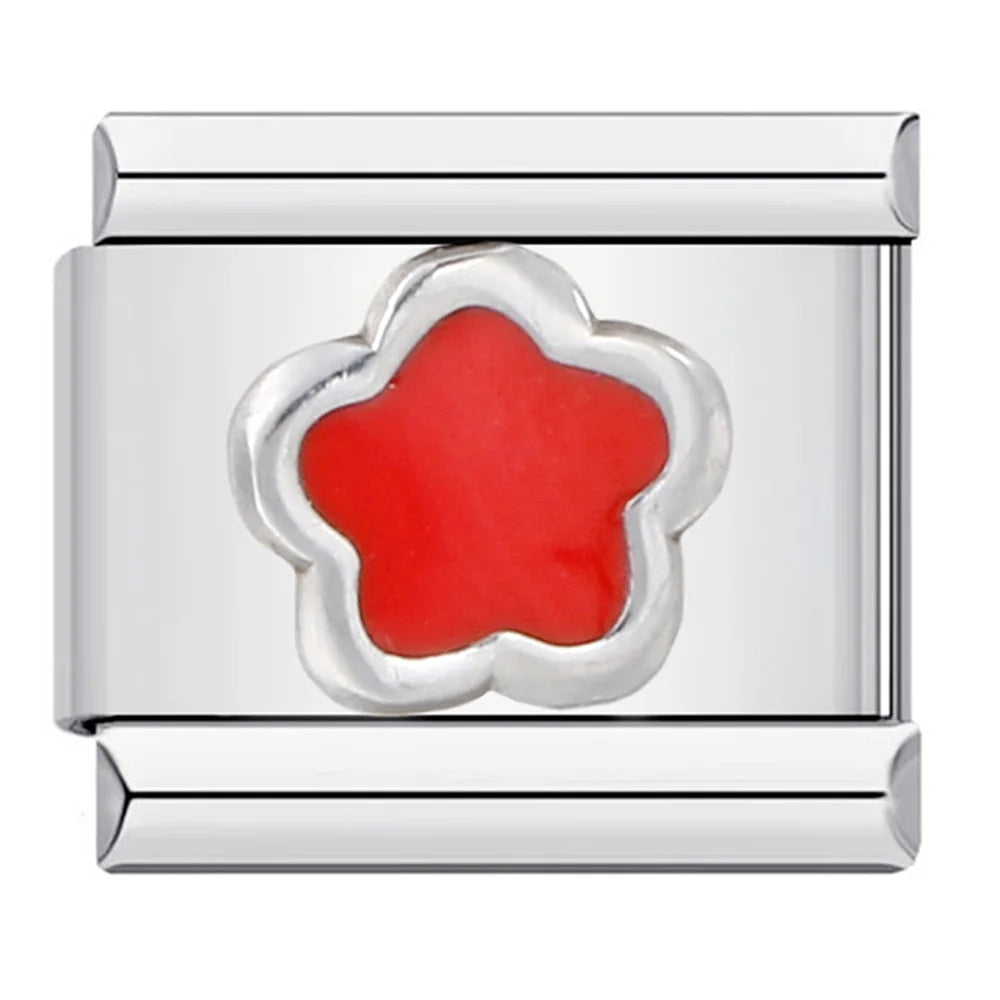 Flower Italian Charm Link 480
