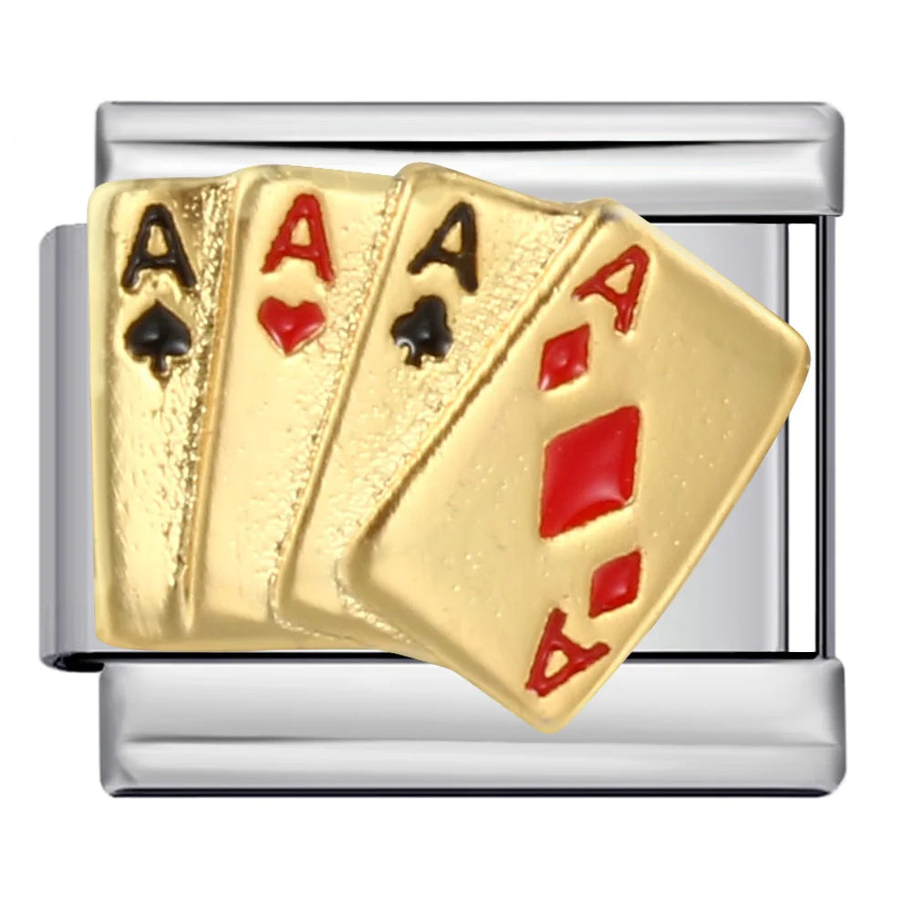 Poker Italian Charm Links 270
