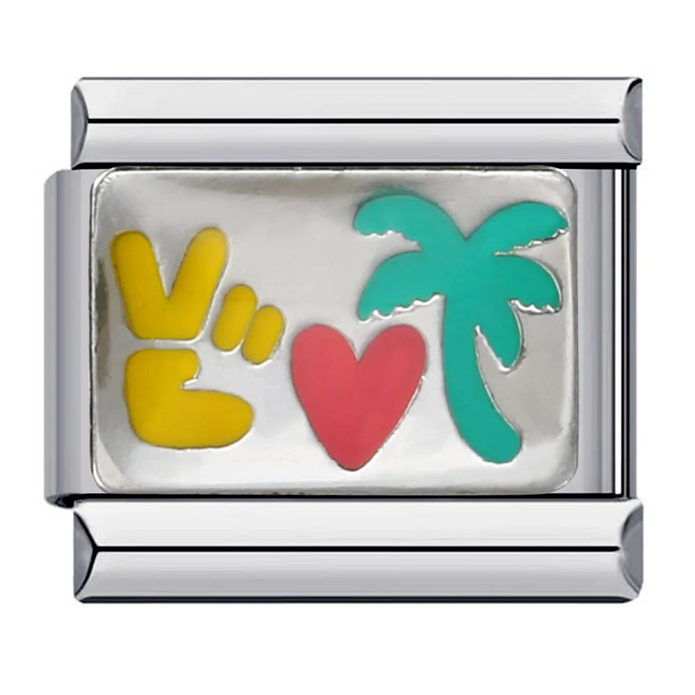 Beach Italian Charm Links 155