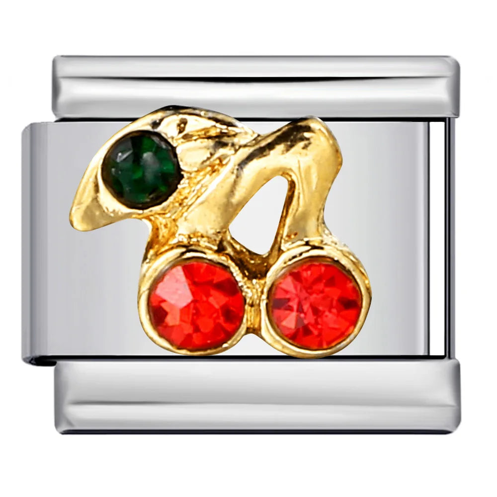 Cherry Italian Charm Link 324