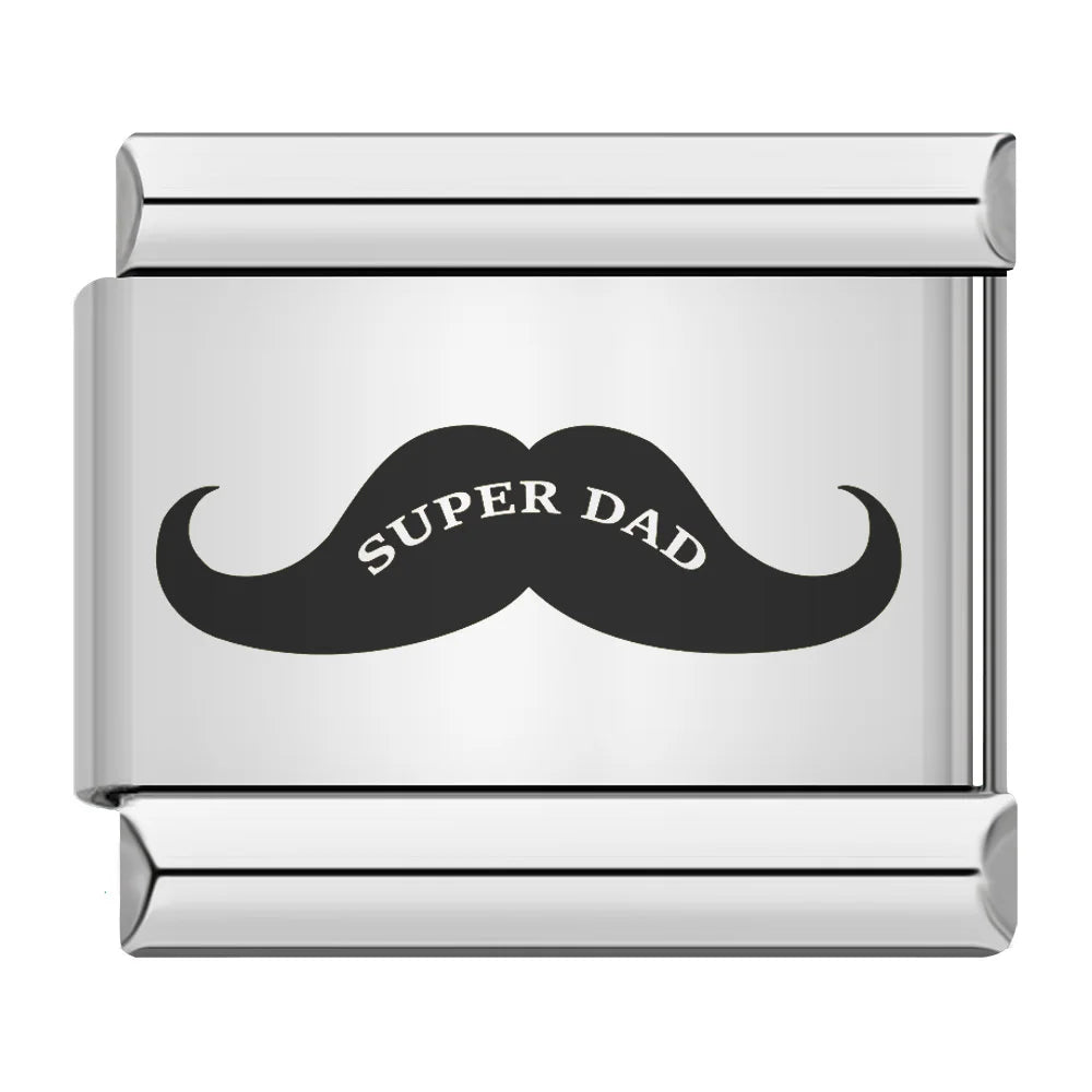 Laser Italian Charm Links 038