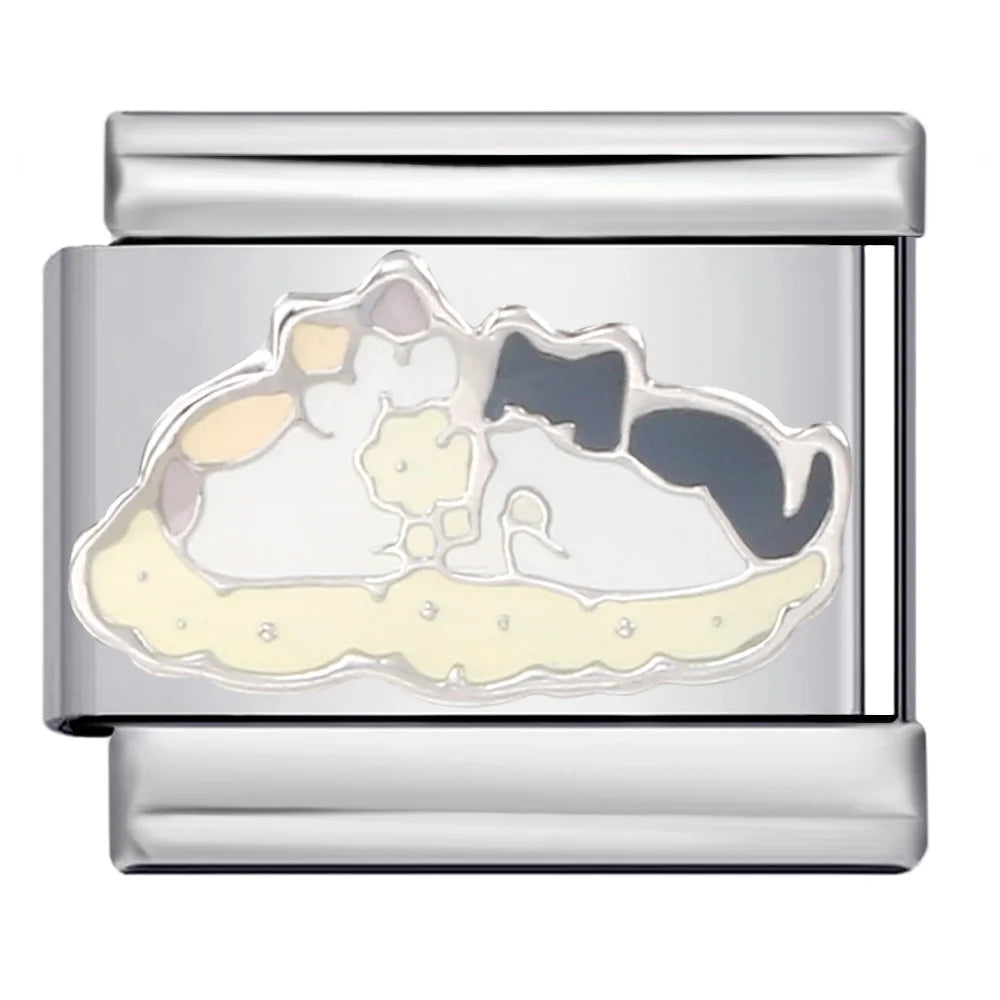 Cat Italian Charm Link 304