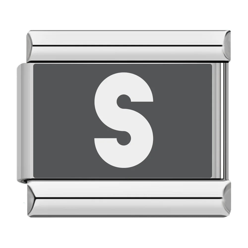 Laser 26 English Letters Charm 028