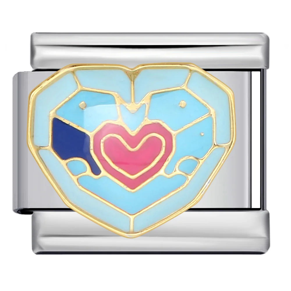 Blue Italian Charm Link 305