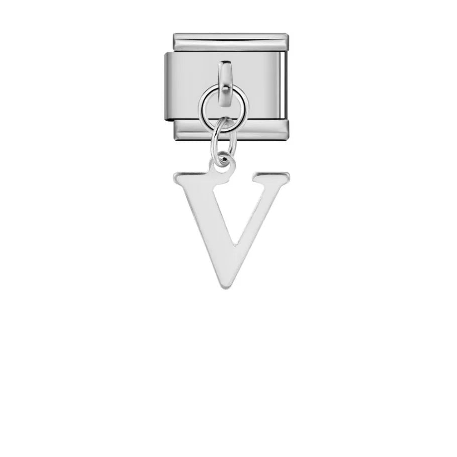 Silver Color Pendant 26 English Letter 521