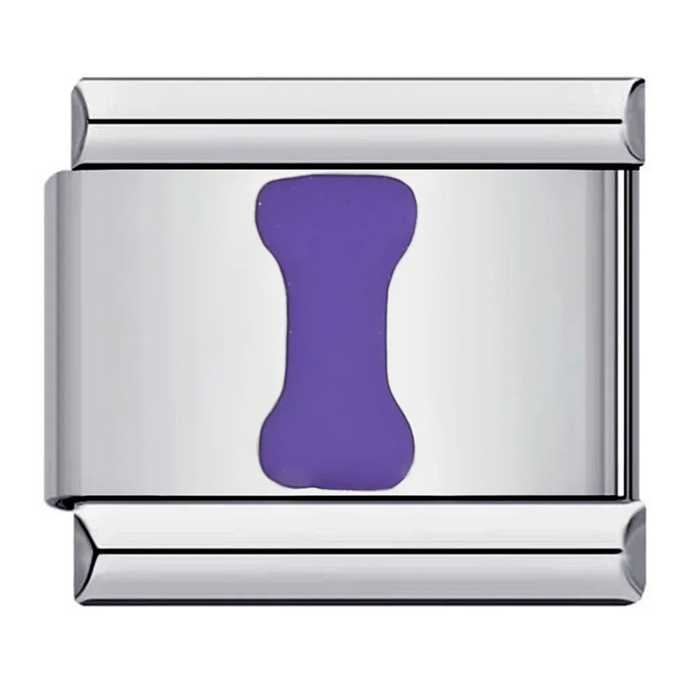 Purple Color 26 English Letters 017