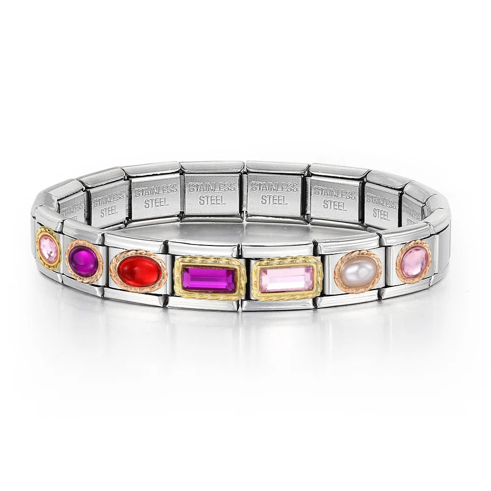 Pink Italian Charm Link 401