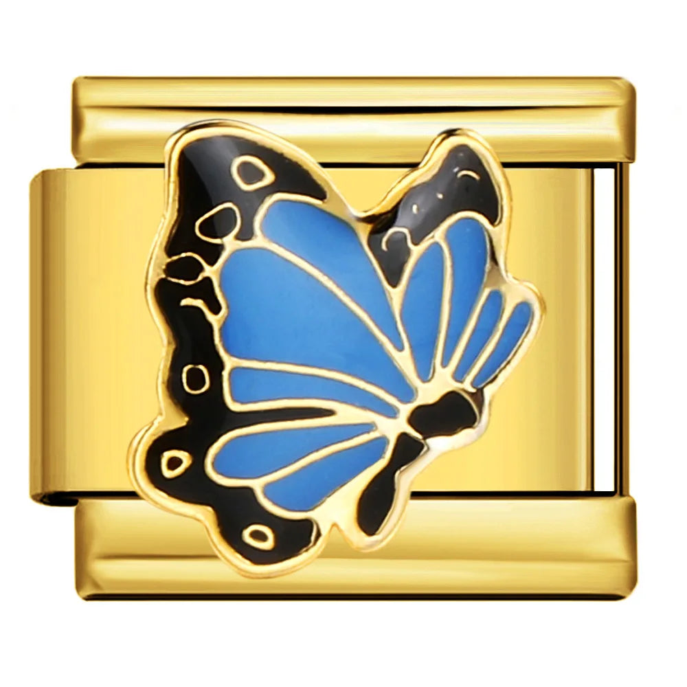 Butterfly Italian Charm Links 099