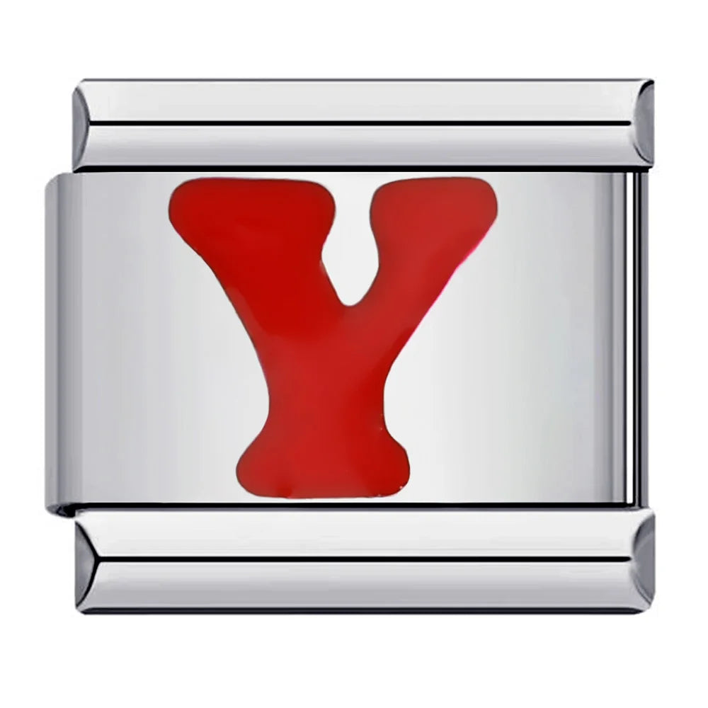 Red Color 26 English Letters 016