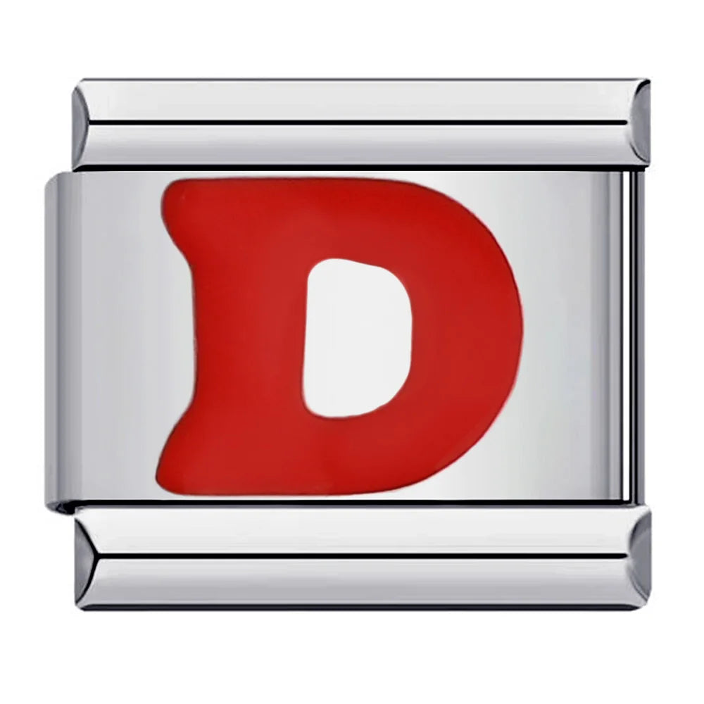 Red Color 26 English Letters 016
