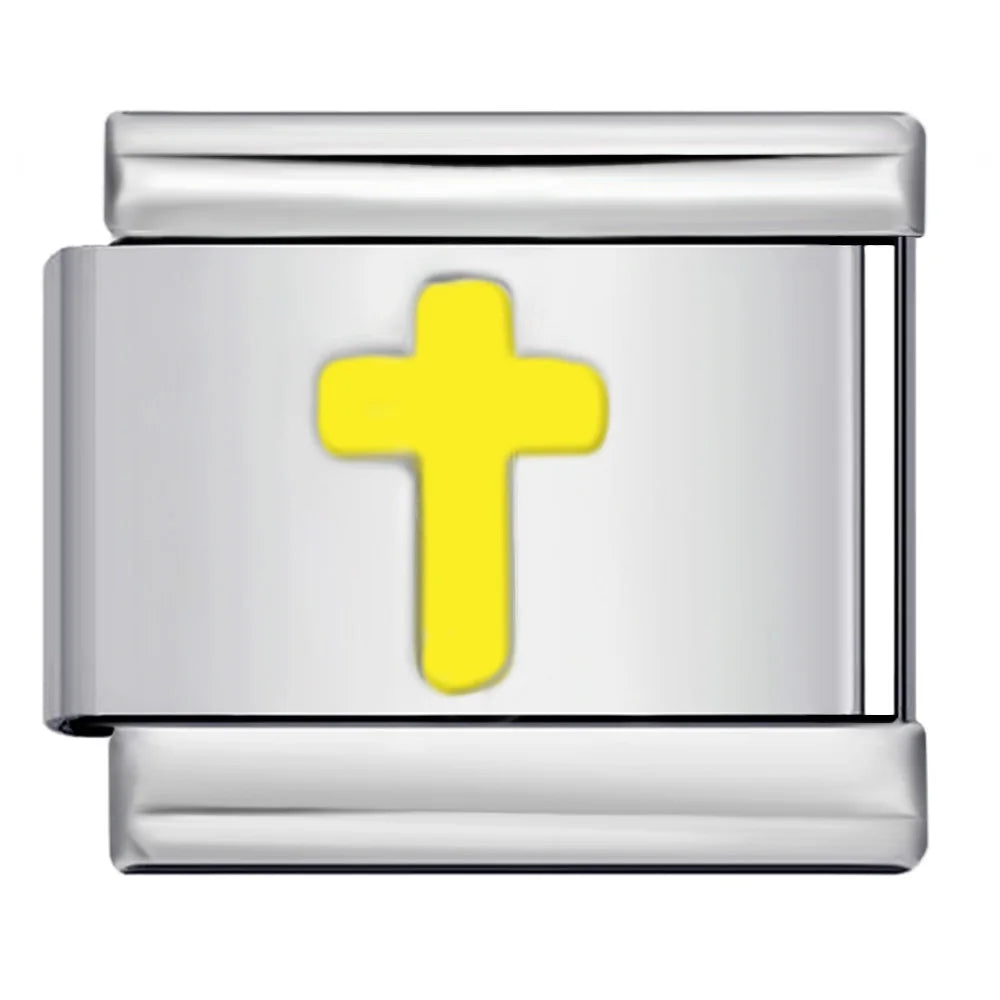 Cross Italian Charm Link 530