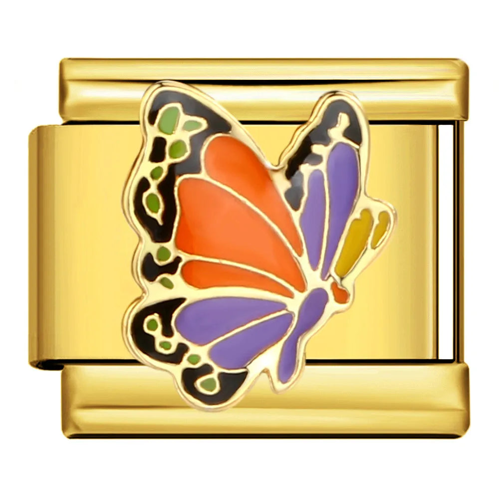 Butterfly Italian Charm Links 099
