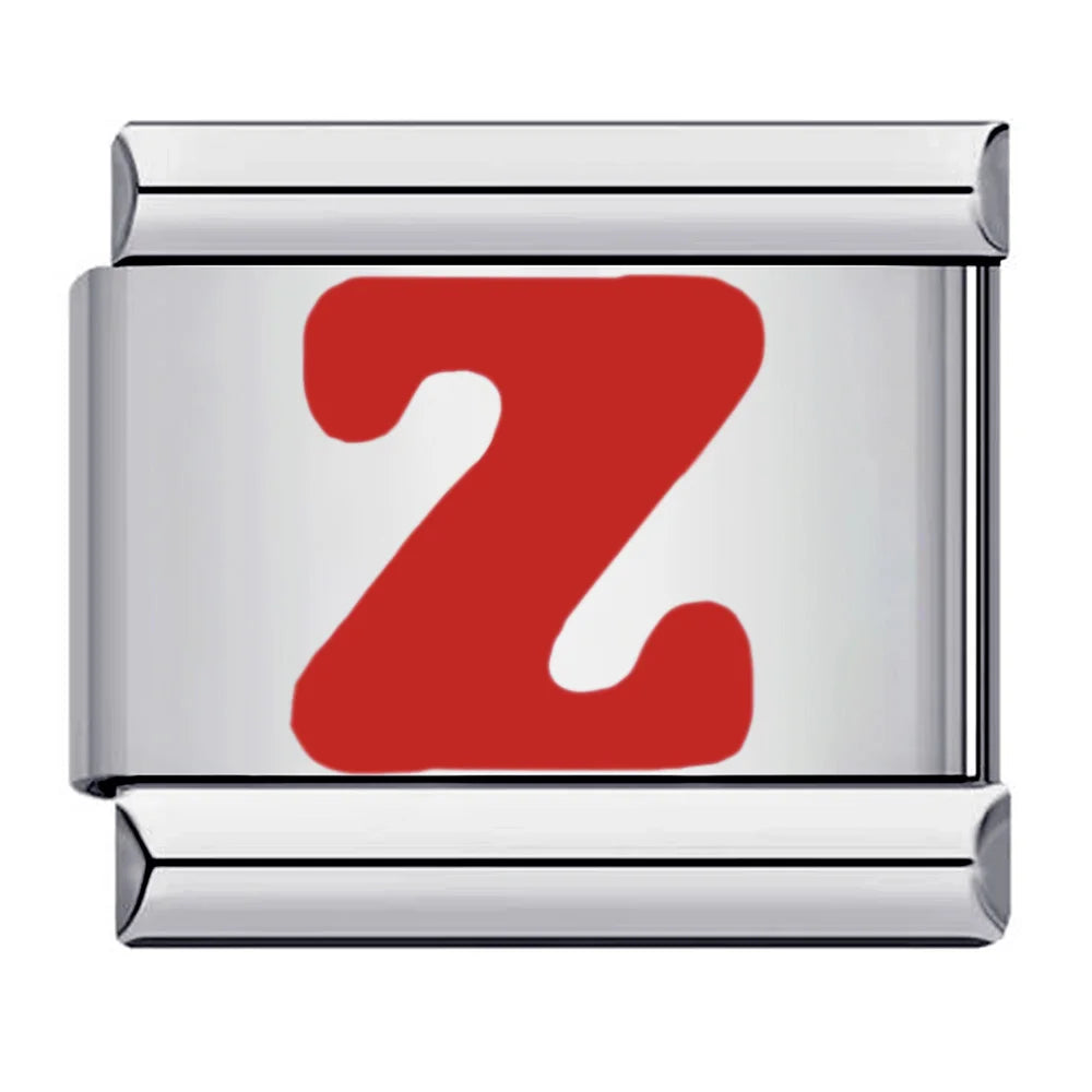 Red Color 26 English Letters 016