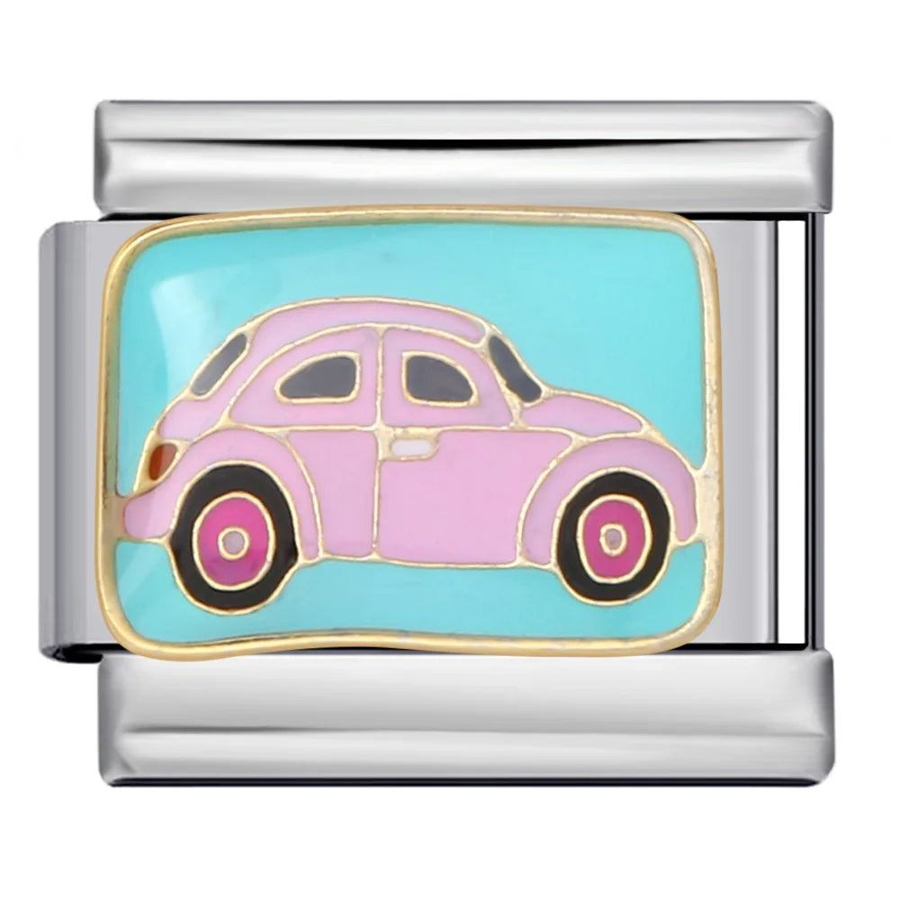 Blue Italian Charm Link 305