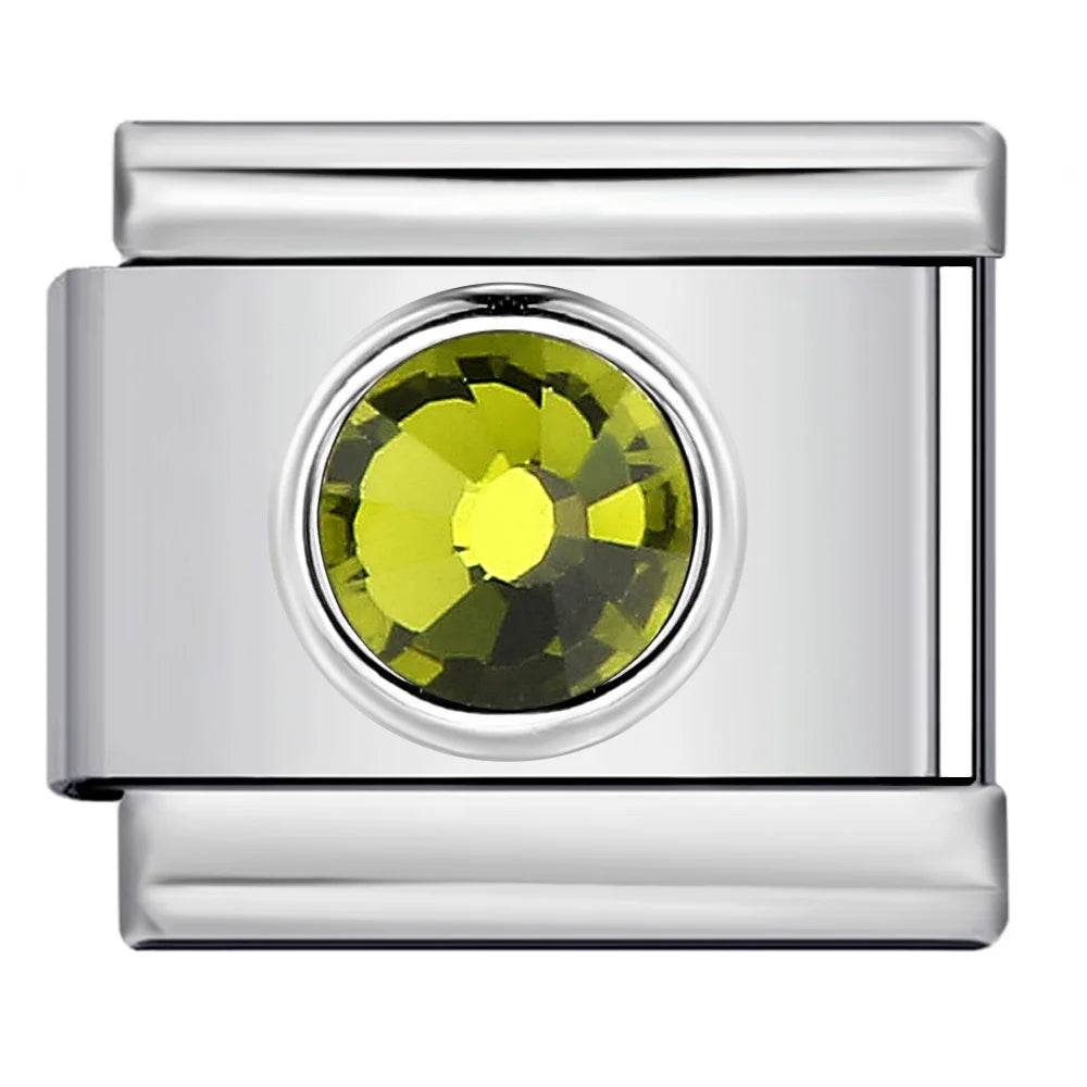 Colorful Zirconia Italian Charm 506