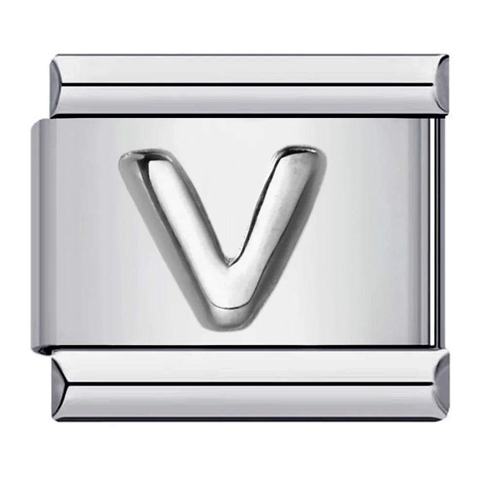Silver Color 26 English Letters 174