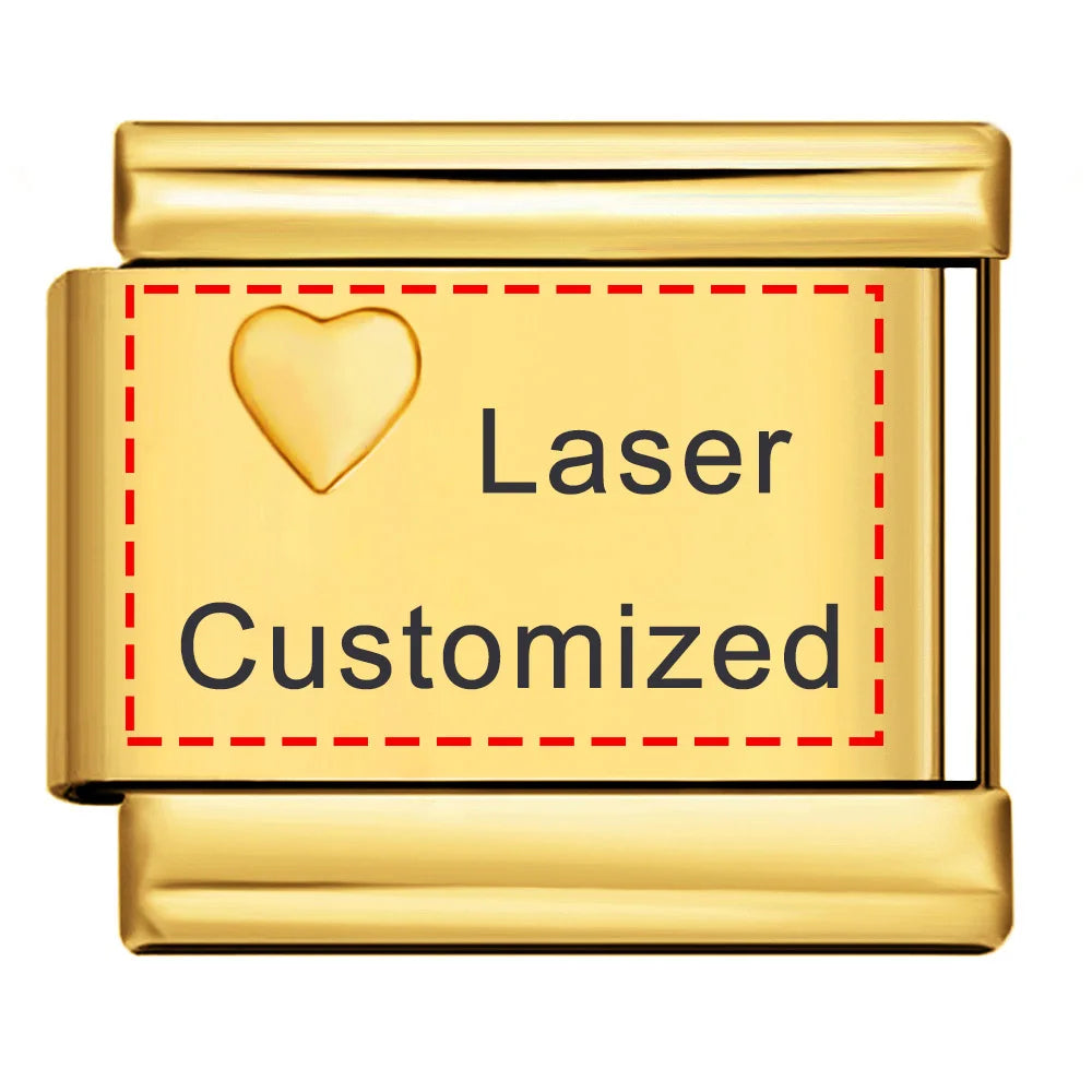 Laser Customized Italian Charm 415