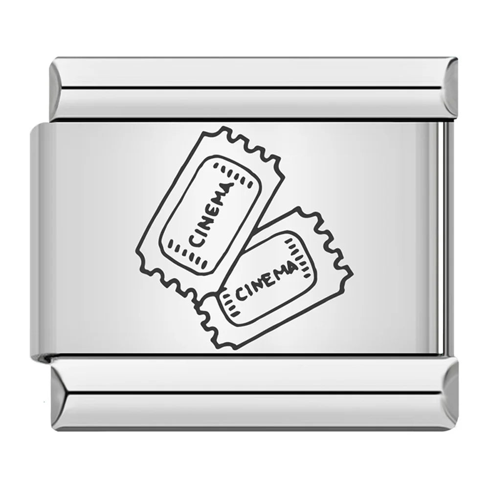 Laser Italian Charm Link 500