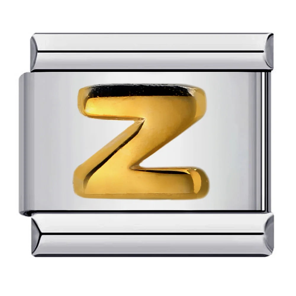 Gold Color 26 English Letters 007
