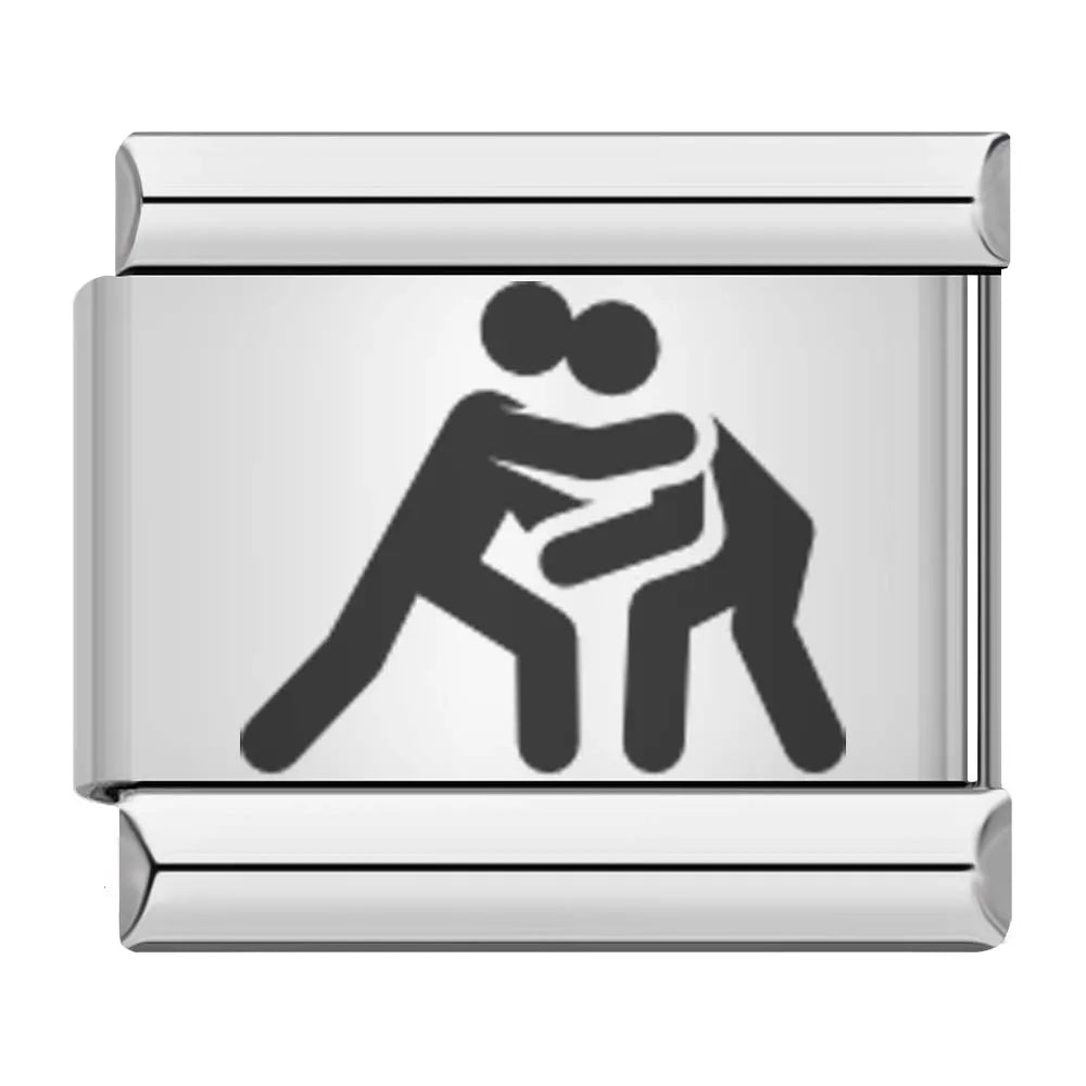 Laser Italian Charms Links 113