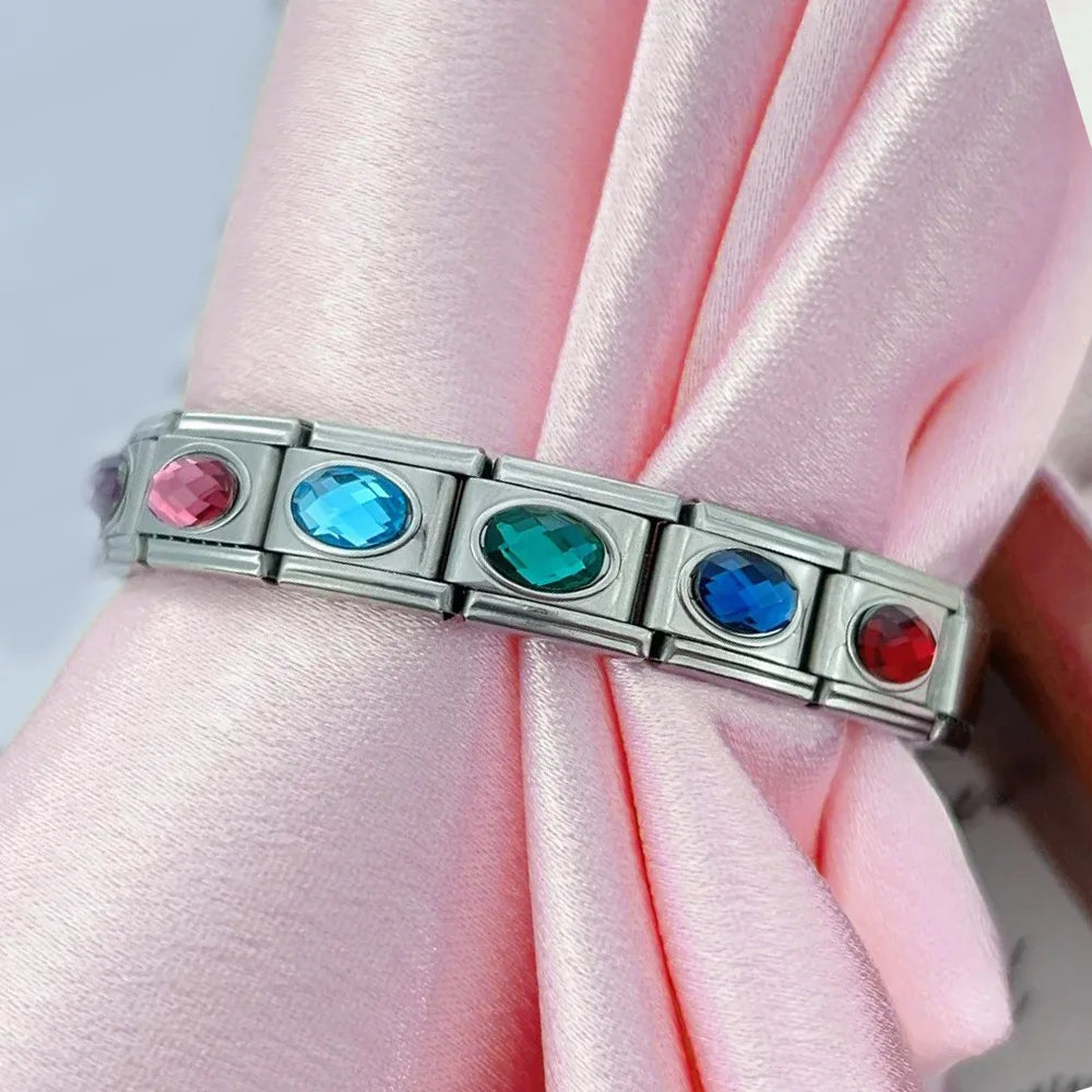 Blue Italian Charm Link 402