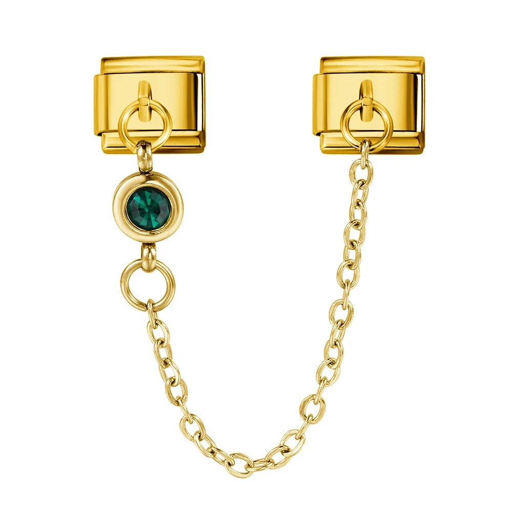 Birthstone Chain Italian Charm 503