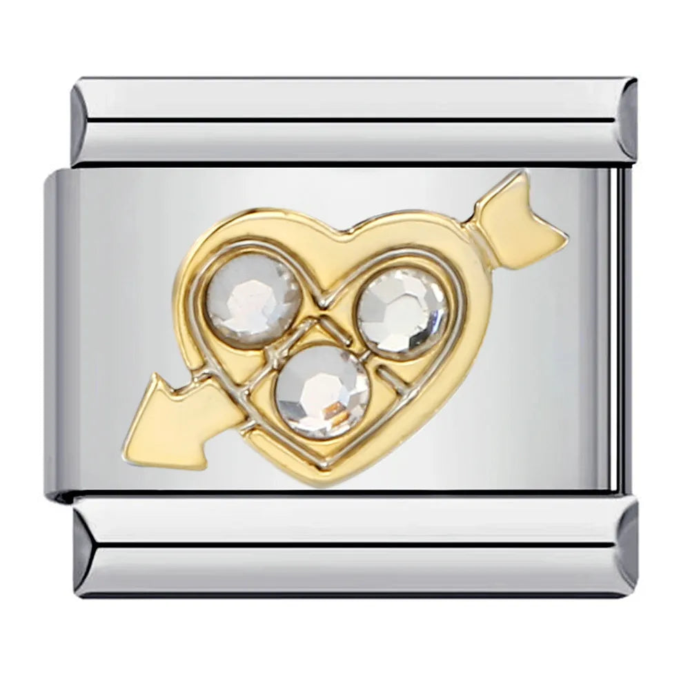 Zirconia Italian Charm Links 103