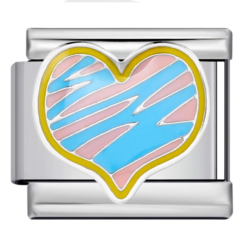 Heart Italian Charm Link 258